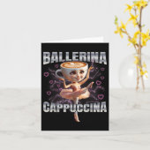 Carte Ballerina Cappuccino (Fleur jaune)