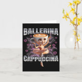 Carte Ballerina Cappuccino (Fleur jaune)