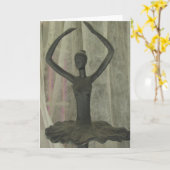 Carte Ballerina Dancer Toutes Les Occasions (Fleur jaune)