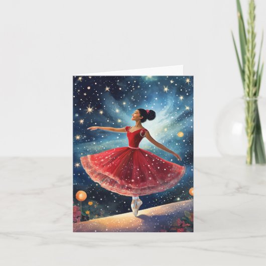 Carte Ballerina de Noël (Devant)