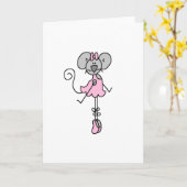 Carte Ballerina Deux Souris (Fleur jaune)