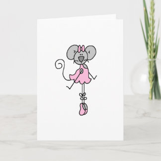 Carte Ballerina Deux Souris
