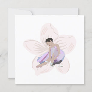 Carte Ballerina et Fleur