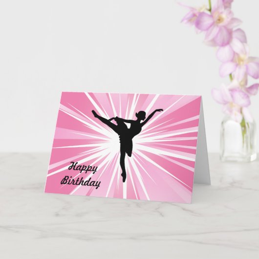 Carte Ballerina étoile rose (Orchidée)