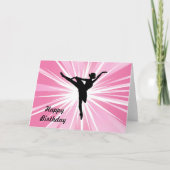 Carte Ballerina étoile rose (Devant)