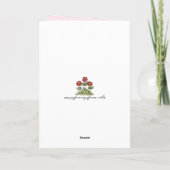 Carte Ballerine d'anniversaire (Dos)