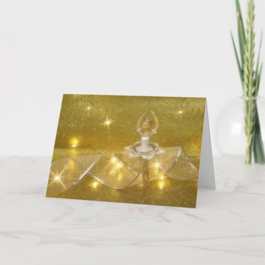 Carte Ballerine dans le whte (horizontal) (Devant)