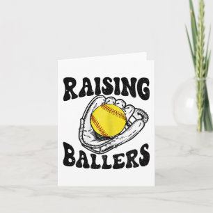 Carte Ballers Softball Maman Baseball Maman Mère Fête de