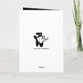 Carte Ballet Ballerina Félicitations Pointe Chaussures (Dos)
