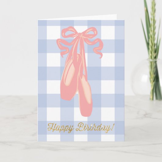 Carte Ballet Dancer Happy Birthday Princess (Devant)