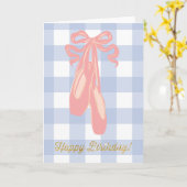 Carte Ballet Dancer Happy Birthday Princess (Fleur jaune)