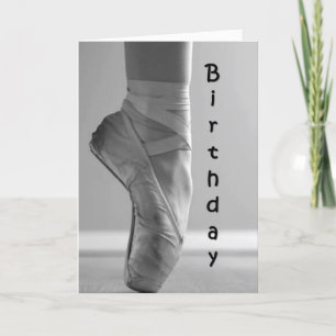 CARTE BALLET D'ANNIVERSAIRE-DANSE/PROFITEZ