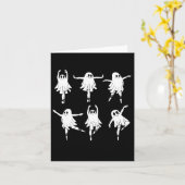 Carte Ballet Danseur Fantôme Danse Éffrayante Enseignant (Fleur jaune)