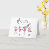 Carte Ballet Fairy Angel (Fleur jaune)