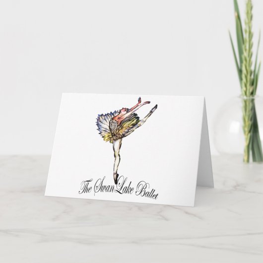 Carte Ballet original de lac swan par Latidaballet ! (Devant)
