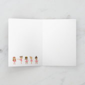 Carte Ballet Pink Ballerinas Danser Fille Anniversaire (Intérieur)