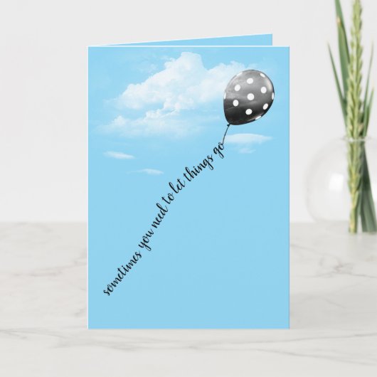 Carte Ballon à Points Pensant à Toi (Devant)