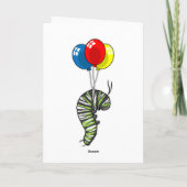 Carte Ballon chenille (Dos)