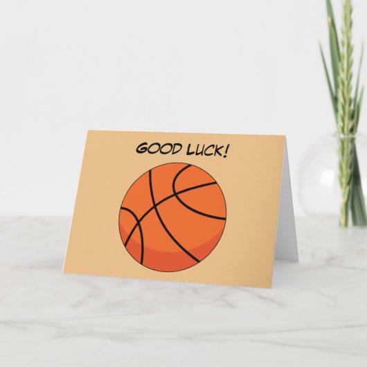 Carte Ballon de basket dessiné | Ajouter du texte (Devant)