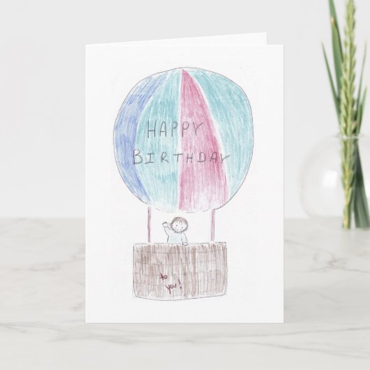 Carte Ballon de Birthday (Devant)