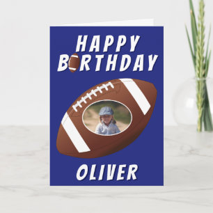 Carte Ballon de Football Américain Anniversaire Garçon P