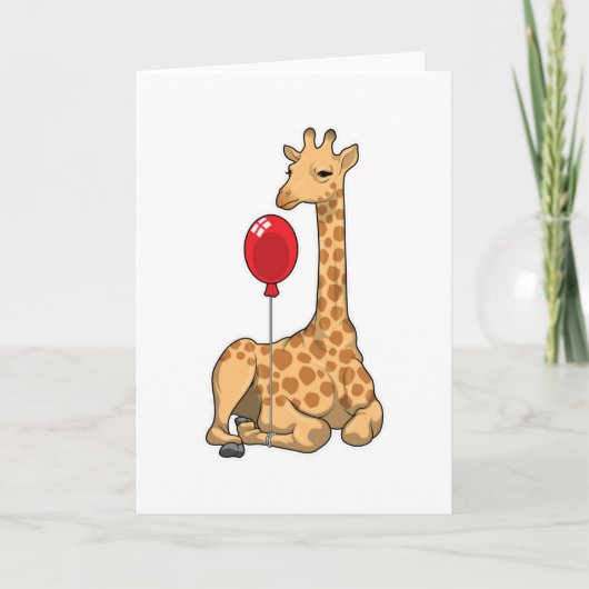 Carte Ballon Girafe (Devant)