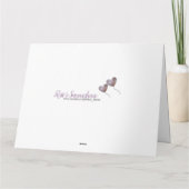 Carte Ballon pourpre du 30e anniversaire de la Mariage P (Dos)