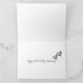 Carte Ballon pourpre du 30e anniversaire de la Mariage P (Intérieur)