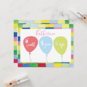 Carte Ballon Promposal Prom Dance (Devant/Arrière en situation)