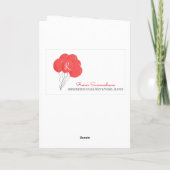 Carte ballon rose de 30e anniversaire (Dos)