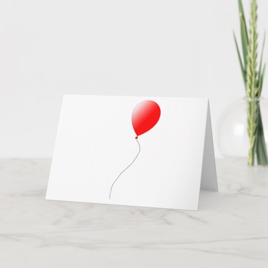 Carte Ballon Rouge (Devant)