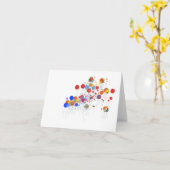 Carte Ballons (Fleur jaune)