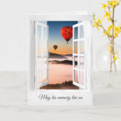 Carte Ballons à air chaud dans la sympathie de la Mist M (Fleur jaune)