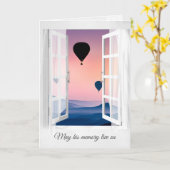 Carte Ballons à air chaud dans la sympathie de la Mist M (Fleur jaune)