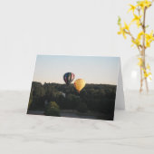 Carte Ballons à air chauds (Fleur jaune)