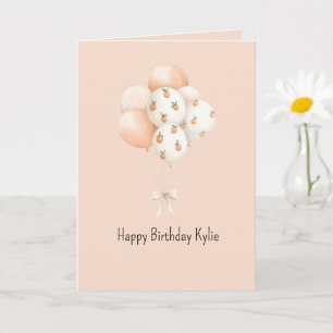 Carte Ballons Anniversaire Pêche Douce