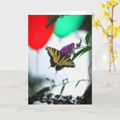 Carte Ballons Birthday (Fleur jaune)