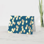 Carte Ballons bleu et or 50e anniversaire (Dos)