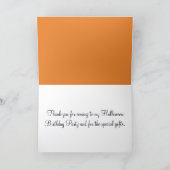 Carte Ballons Citrouilles Merci d'anniversaire d'Hallowe (Intérieur)