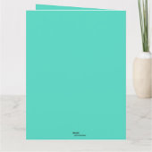 Carte Ballons colorés et roues modifiables Anniversaire (Dos)