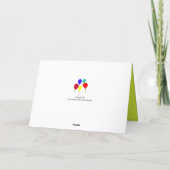 Carte Ballons Colorés pour les 40 Ans (Dos)