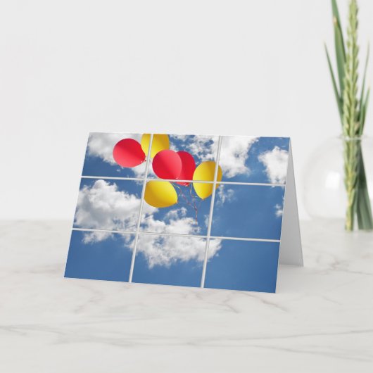 Carte Ballons d'adieu (Devant)