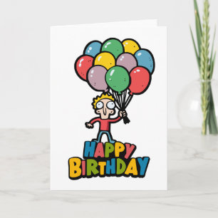 Carte Ballons d'anniversaire