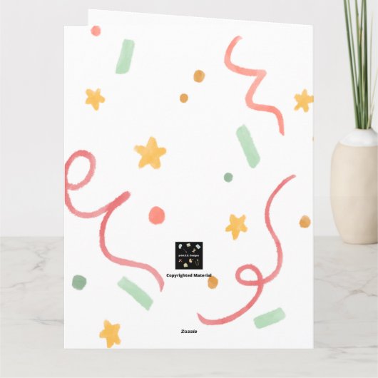 CARTE BALLONS D'ANNIVERSAIRE (Dos)