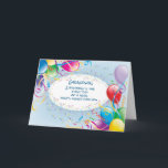 Carte Ballons d'anniversaire de Grandson<br><div class="desc">Célébrez l'anniversaire de votre grand-fils avec cette carte d'anniversaire brillante et amusante qui lui dit que vous savez comme il est merveilleux!</div>