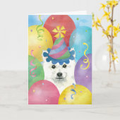 Carte Ballons d'anniversaire Eskie (Fleur jaune)