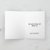 Carte Ballons d'anniversaire gothiques et ciel nuageux (Intérieur)