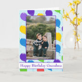 Carte Ballons d'anniversaire pour grand-mère Photo (Fleur jaune)