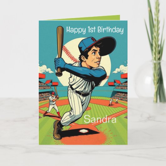 Carte Ballons De Baseball Joyeux Enfants Anniversaire Pe (Devant)