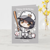 Carte Ballons De Baseball Joyeux Enfants Anniversaire Pe (Fleur jaune)